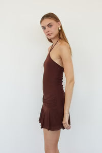 Angie Mesh Drop Waist Mini Dress