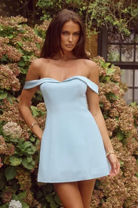 Ebony Off The Shoulder Mini Dress