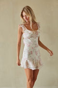 Makenzie Floral Ruffle Mini Dress