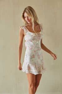 Makenzie Floral Ruffle Mini Dress