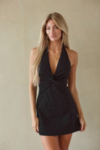 Selina Twist Front Mini Dress